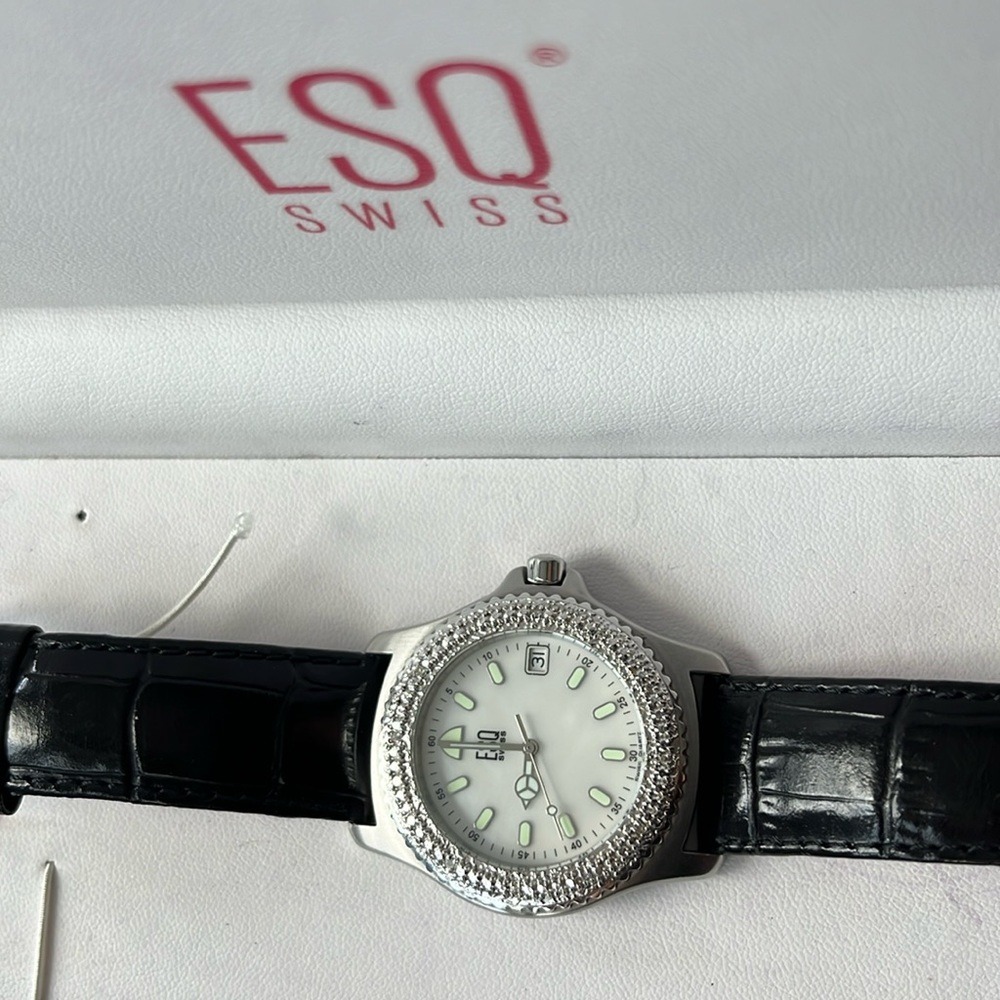 ESQ SWISS Genuine Leather Band
